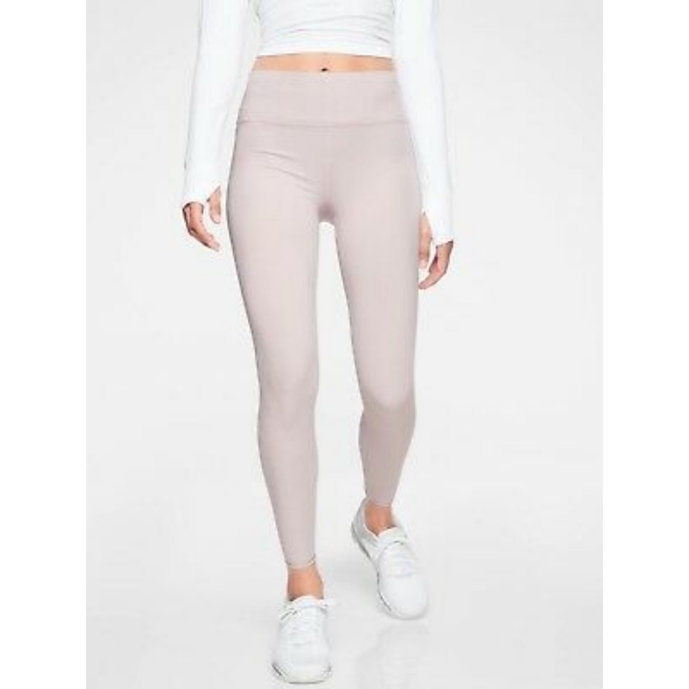 Athleta Run Free Light Lilac Leggings size M